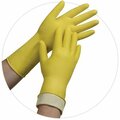 Tradex Intl LSM6500- Tradex AMBITEX PRO Latex Flocklined Gloves Yellow Small, 12PK LSM6500-DZ